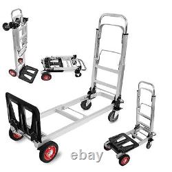 3 in 1 Aluminum Hand Truck Dolly Convertible Heavy Duty 460lbs Capacity