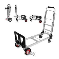 3 in 1 Aluminum Hand Truck Dolly Convertible Heavy Duty 460lbs Capacity