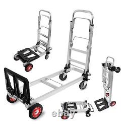 3 in 1 Aluminum Hand Truck Dolly Convertible Heavy Duty 460lbs Capacity