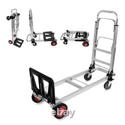 3 in 1 Aluminum Hand Truck Dolly Convertible Heavy Duty 460lbs Capacity