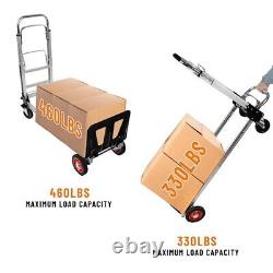 3 in 1 Aluminum Hand Truck Dolly Convertible Heavy Duty 460lbs Capacity
