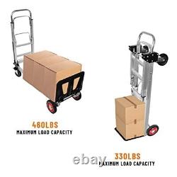 3 in 1 Aluminum Hand Truck Dolly Convertible Heavy Duty 460lbs Capacity