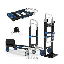 3 in 1 Heavy Duty Folding Hand Truck, Convertible Hand Truck, Portable Steel