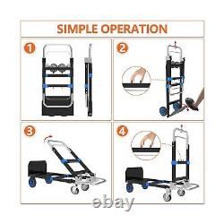 3 in 1 Heavy Duty Folding Hand Truck, Convertible Hand Truck, Portable Steel