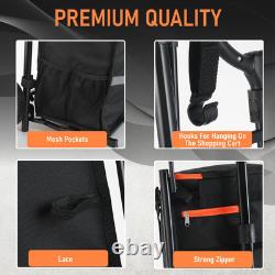 3-in-1 Rolling Shopping Cart with Removable Cooling Bag Grocery Cart on Whe