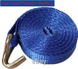 4 X 800 Kg 5M Heavy Duty Ratchet Straps with J Hooks, Adjustable T