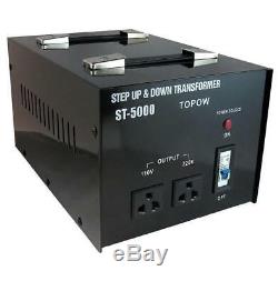 5000W Watt Step Up Down Electric Power Voltage Converter Transformer Heavy Duty