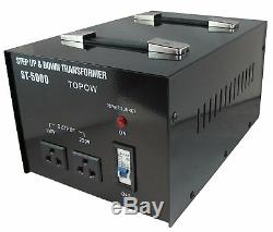 5000W Watt Step Up Down Electric Power Voltage Converter Transformer Heavy Duty