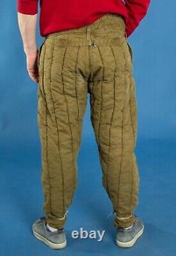 6 size new vintage original Heavy duty padded high military Russian pants