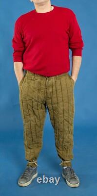 6 size new vintage original Heavy duty padded high military Russian pants