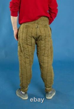 6 size new vintage original Heavy duty padded high military Russian pants