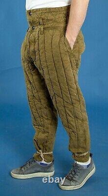 6 size new vintage original Heavy duty padded high military Russian pants