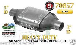 70857 Eastern Universal Catalytic Converter Heavy Duty Catalyst 3 Pipe 12 Body