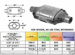 70864 Eastern Catalytic Converter Heavy Duty 2.25 2 1/4 Pipe 12 Body