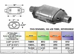 70864 Eastern Catalytic Converter Heavy Duty 2.25 2 1/4 Pipe 12 Body