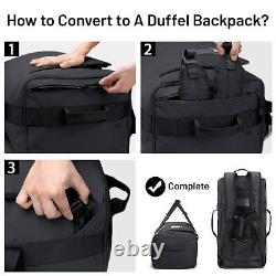90L Water Resistant Backpack Duffle Heavy Duty Convertible Duffle Bag with Ba