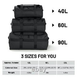 90L Water Resistant Backpack Duffle Heavy Duty Convertible Duffle Bag with Ba