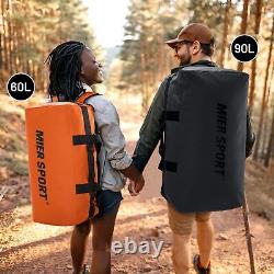 90L Water Resistant Backpack Duffle Heavy Duty Convertible Duffle Bag with Ba