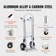 Aluminum Hand Truck 2in1 1000lbs Heavy Duty Industrial Convertible Platform