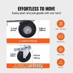 Aluminum Hand Truck 2in1 1000lbs Heavy Duty Industrial Convertible Platform