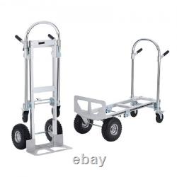 Aluminum Hand Truck 2in1 1000lbs Heavy Duty Industrial Convertible Platform