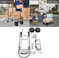 Aluminum Hand Truck with Handle Heavy Duty Convertible Folding Dolly Cart 770 Lbs