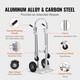 Aluminum Heavy Duty Hand Truck 800 Lbs Load Capacity Convertible Folding With