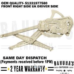 Bmw 3 Series E36 Coupe Convertible 92-99 2/3 Doors Window Regulator Front Right