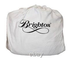Brighton Interlok Col Georgia Convertible Leather Whipstiched Crossbody $525