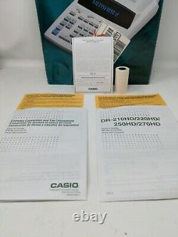 CASIO DR-210HD Tax & Exchange Desktop Printing Calculator HEAVY-DUTY 2 Color NOS