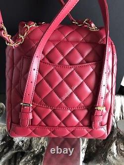 CHANEL Urban Spirit Backpack Dark Red Gold Burgundy Calf Calfskin Travel NWT NEW