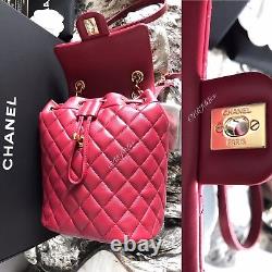 CHANEL Urban Spirit Backpack Dark Red Gold Burgundy Calf Calfskin Travel NWT NEW