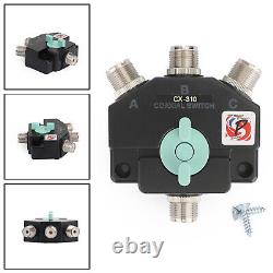 CX310 Heavy Duty Wideband 3 Way Coaxial Antenna Switch Box 1 Input 3 Output HC