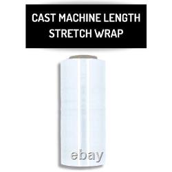 Cast Machine Pallet Stretch Wrap Clear Shrink Film 19.7x3000' 150 Gauge 1 Roll