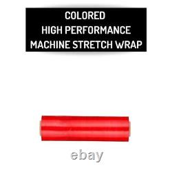 Cast Machine Stretch Wrap, 20 x 5000' 63 Gauge 2 Rolls Dark Red Shrink Film