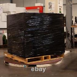 Cast Machine Stretch Wrap 30 x 5000' 80 Gauge Dark Black Shrink Film 2 Rolls