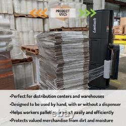 Cast Stretch Pallet Machine Wrap 19.7x4921' 75 Gauge Clear Shrink Film 40 Rolls