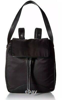 Cole Haan Zerogrand Nylon Leather-Trimmed Backpack In Black