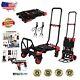 Convertible Dolly Cart With Rubber Wheels 330lb Load Capacity For Easy Moves
