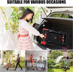 Convertible Dolly Cart with Rubber Wheels 330LB Load Capacity for Easy Moves
