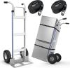 Convertible Hand Truck Dolly Cart With Straps, Folding Hand Cart With Wheels