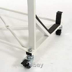Convertible Roof Hardtop Stand Trolley (white) With Free Cover