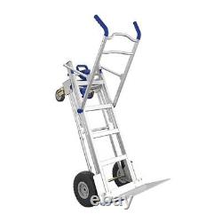 Dolly Heavy Duty Hand Truck 3 in 1 Convertible Aluminum 4 Wheel Cart 1000 Lbs