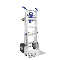 Dolly Heavy Duty Hand Truck 3 in 1 Convertible Aluminum 4 Wheel Cart 1000 Lbs