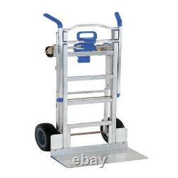 Dolly Heavy Duty Hand Truck 3 in 1 Convertible Aluminum 4 Wheel Cart 1000 Lbs