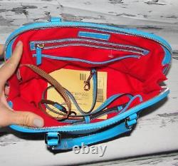 Dooney & Bourkenwotsaffiano Grained Leather Zip Zip Satchel Shoulder Bag