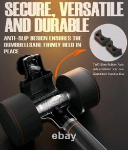 Dumbbell Converter, 260 LBS Weight Capacity Adjustable Convert Dumbbell To Barbe