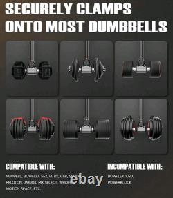 Dumbbell Converter, 260 LBS Weight Capacity Adjustable Convert Dumbbell To Barbe