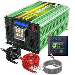 EDECOA Pure Sine Wave Power Inverter 12V to 240V 3500W Converter Heavy Duty LCD