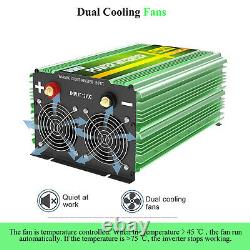 EDECOA Pure Sine Wave Power Inverter 12V to 240V 3500W Converter Heavy Duty LCD